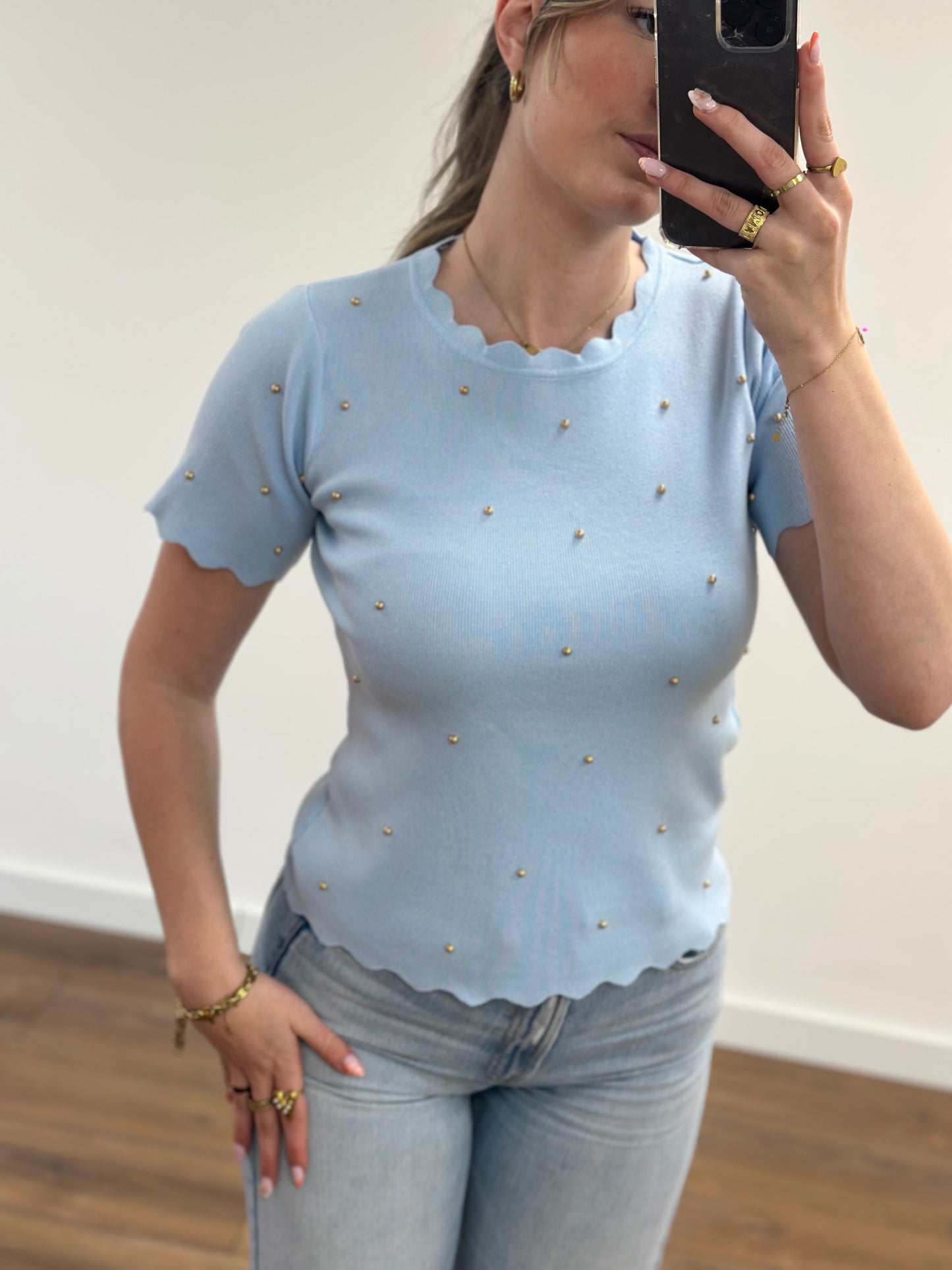 Studs Tee - Baby blue