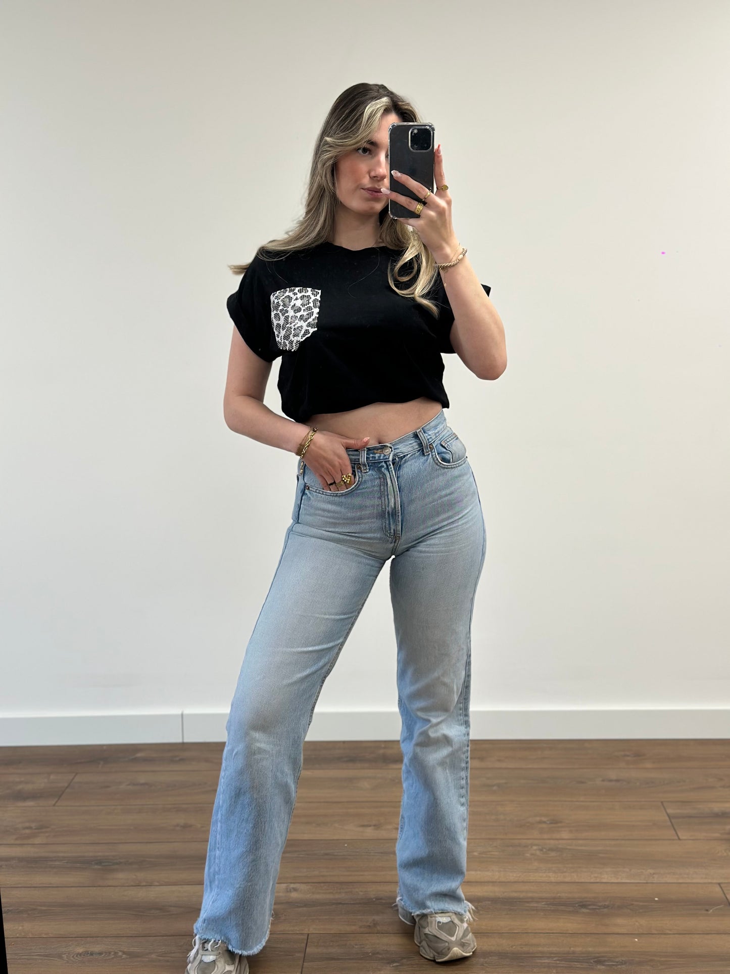 Leopard Tee - Black