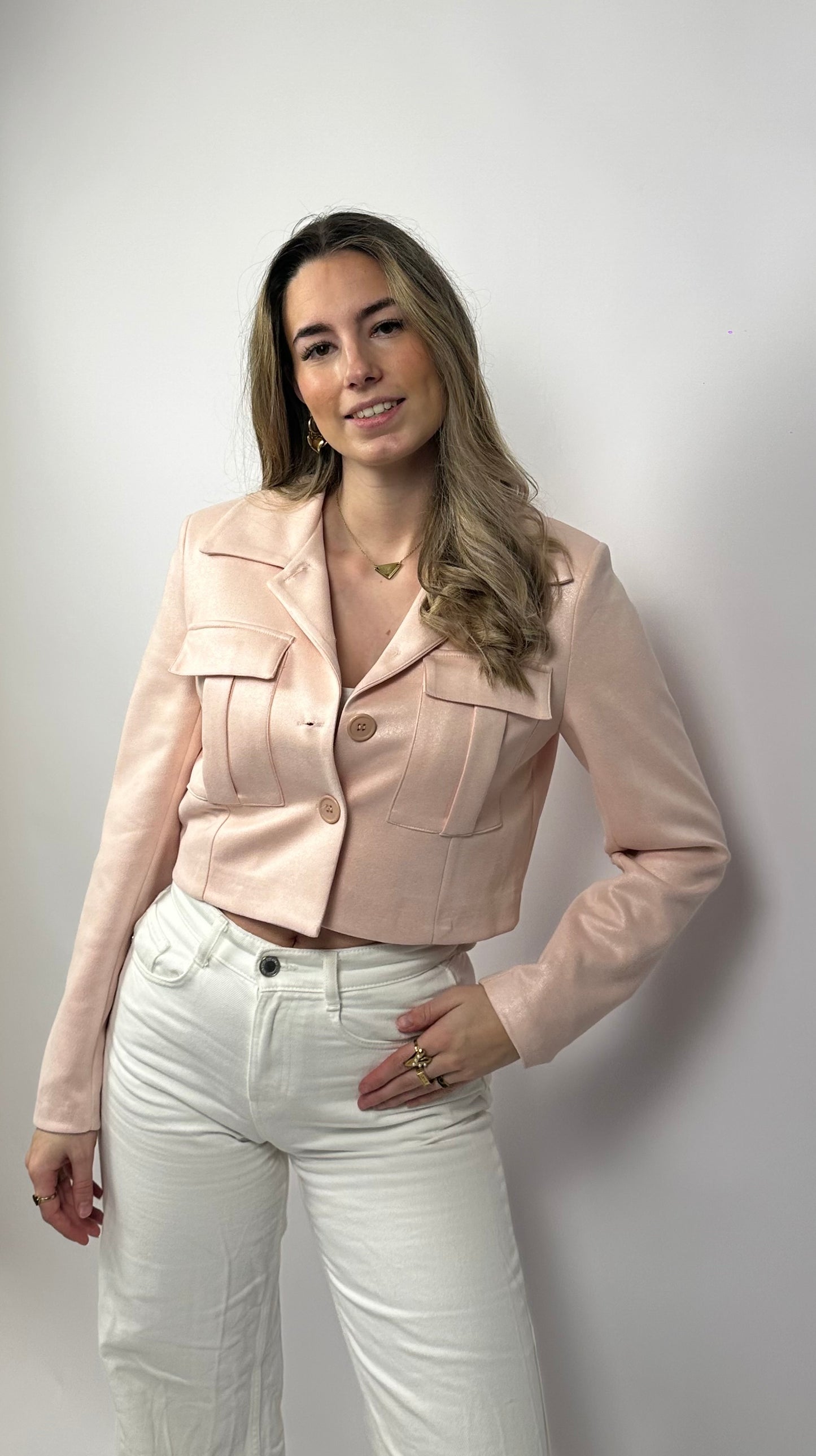 Shimmer Jacket - Pink