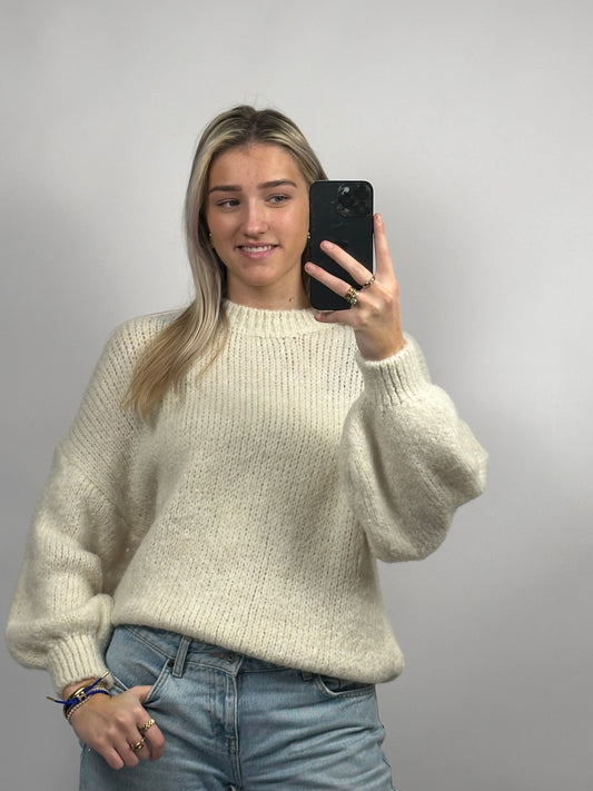 Meringue Knit Sweater - Off White