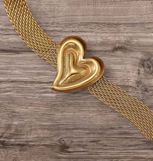Heart bracelet - Gold