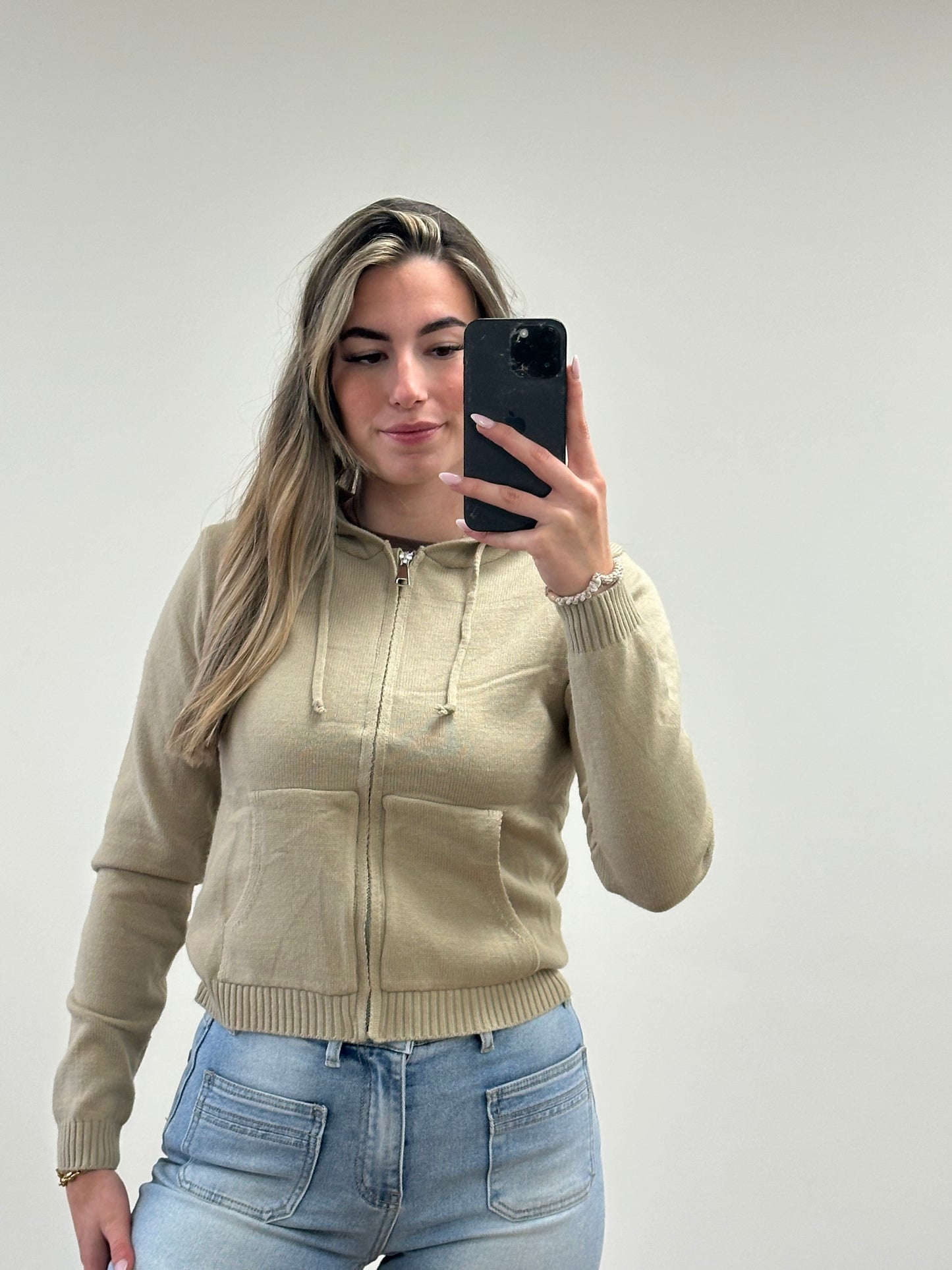 Zip vest - Khaki
