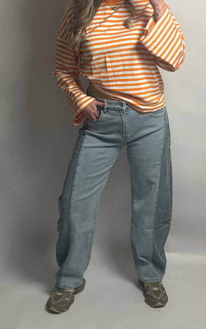 Duo Tone Balloon Jeans