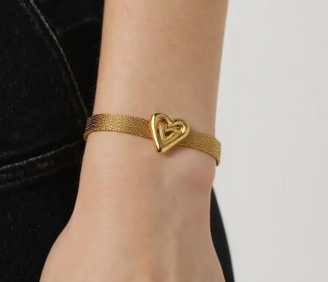 Heart bracelet - Gold