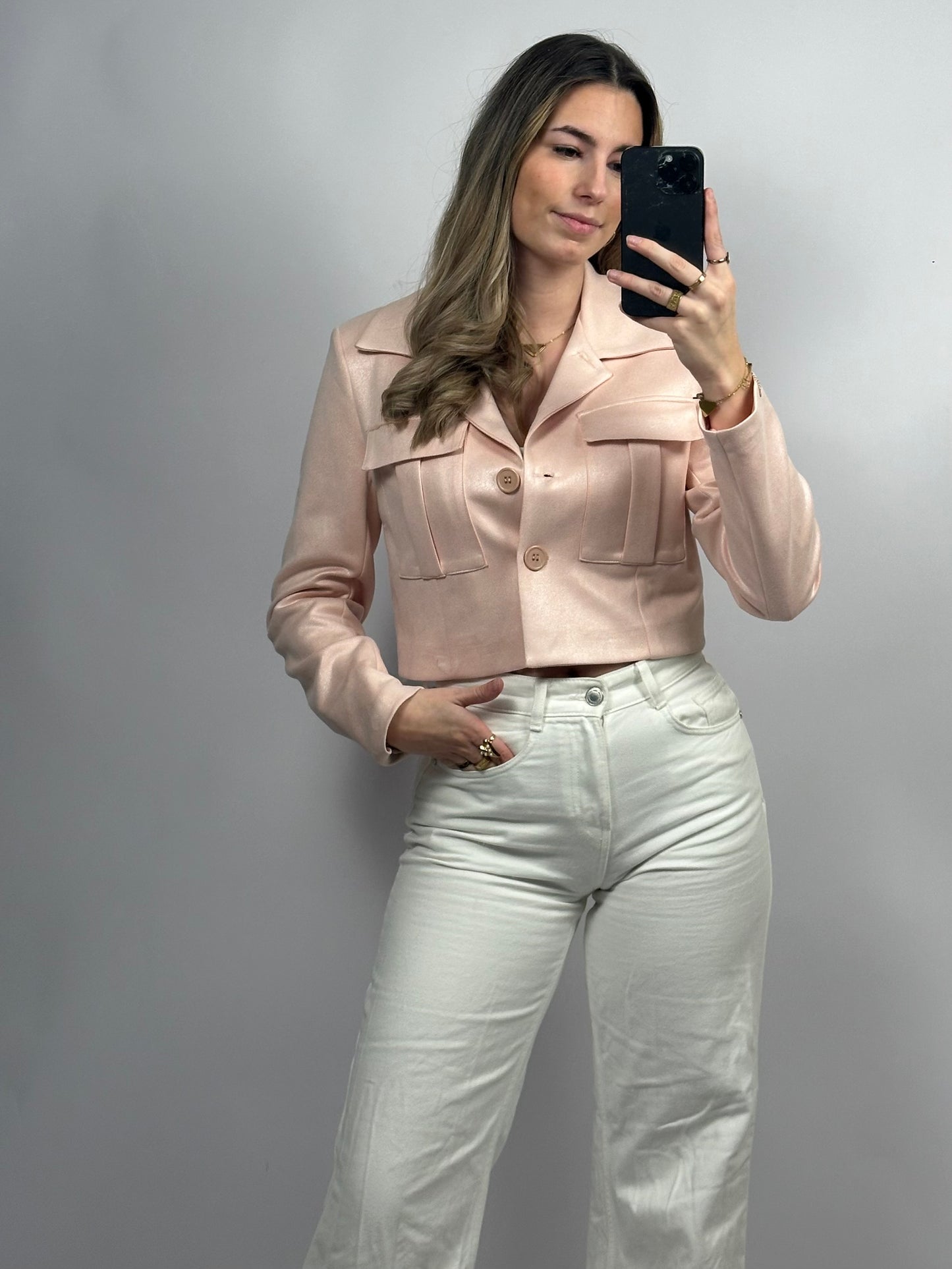 Shimmer Jacket - Pink