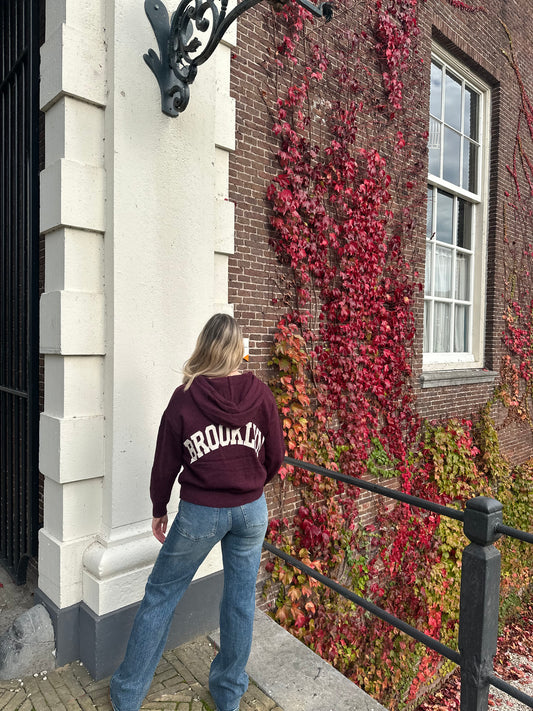 Brooklyn Zipper - Bordeaux